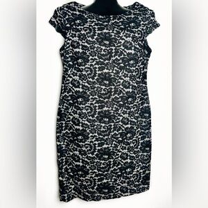 Tommy Hilfiger Black & White Lace Dress NWOT